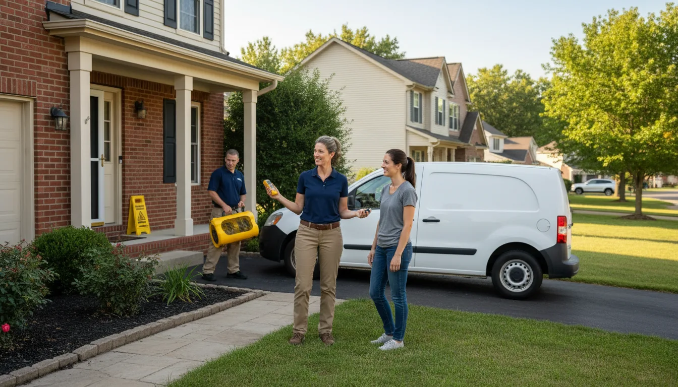 Residential water damage restoration in Crab Orchard, NE